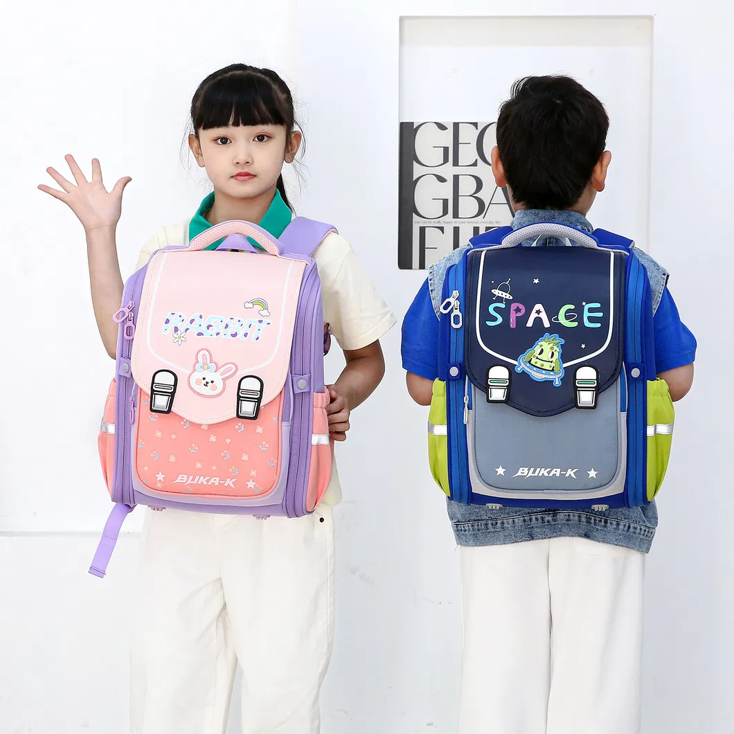 2024 Wholesale Primary School Students&prime; School Backpack Lightweight Reduced Load and Backbone Protection Children&prime;s School Backpack