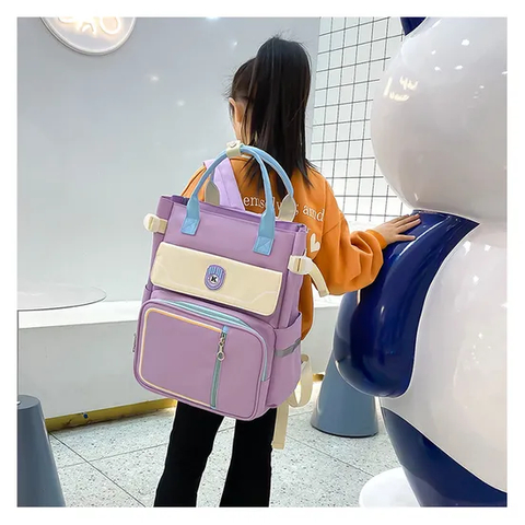 Primary and Secondary School Students Make up School Backpacks Children′s Crossbody Bags Handheld Art Carrying Book Bags