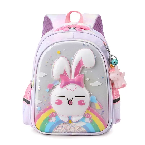 Childrens Backpack Cartoon Fashion Print Elementary School Backpack Large Capacity Kindergarten Backpack