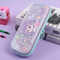 Elementary School Student Pencil Case Filled with Oil Quicksand Pencil Case Cartoon TPU Student Stationery Case Pouch