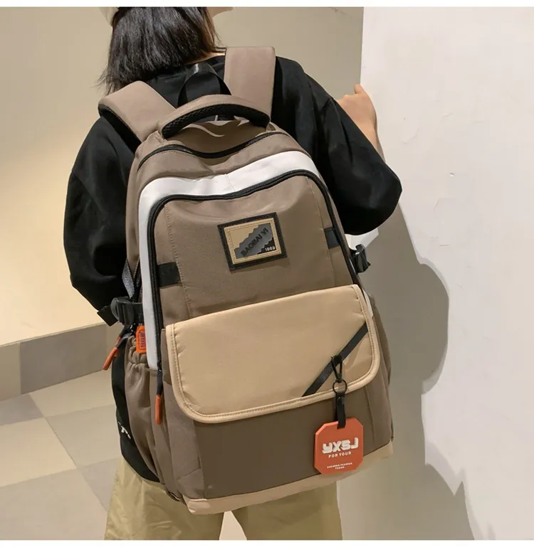 New Junior High School Backpack for Boys and Girls Travel Backpack for Reducing Burden and Spine Protection