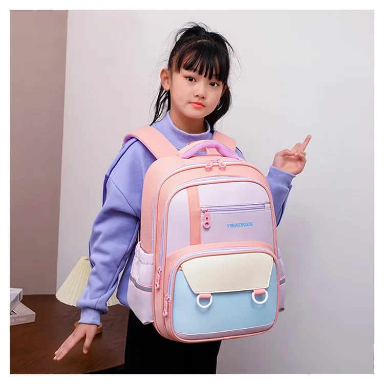 2024 New Primary School Student Backpack Boys and Girls Children&prime;s Weight Reducing Breathable, Waterproof Backpack