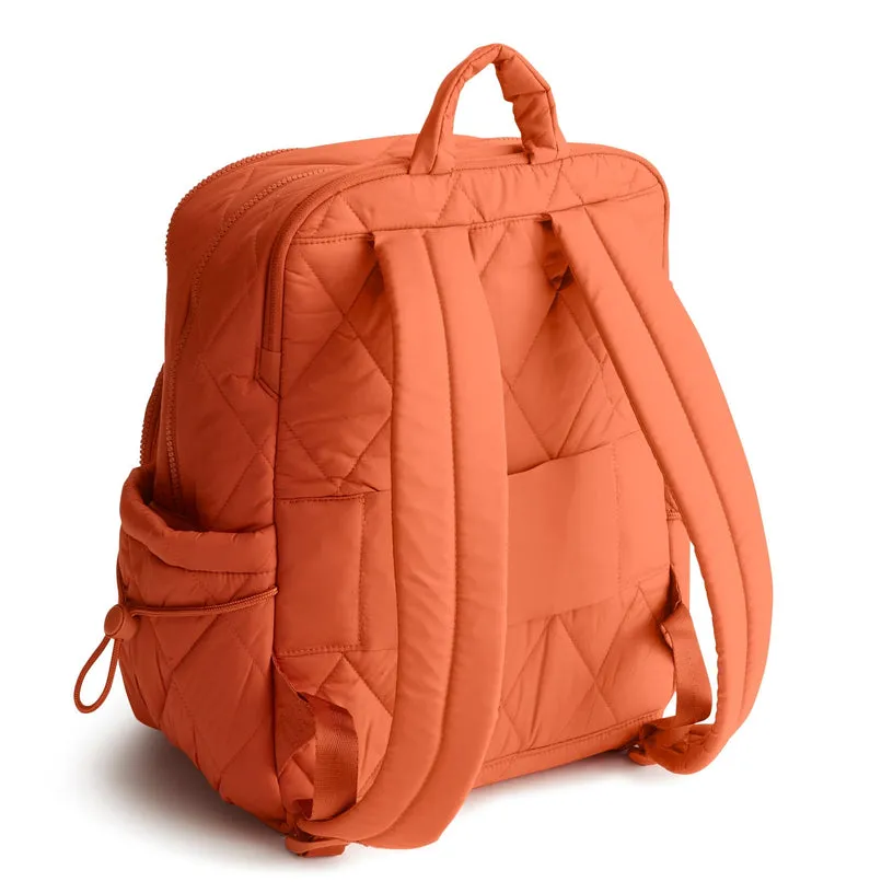 Embroidered Double Shoulder Backpack 2024 New Cotton Clip Student Cotton Cloth Backpack