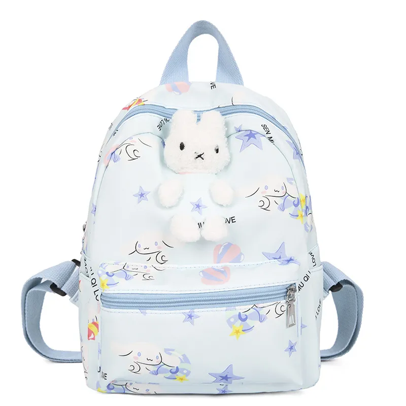 New Cute Cartoon Two Piece Set with Large Capacity Lightweight Backpack for Boys and Girls