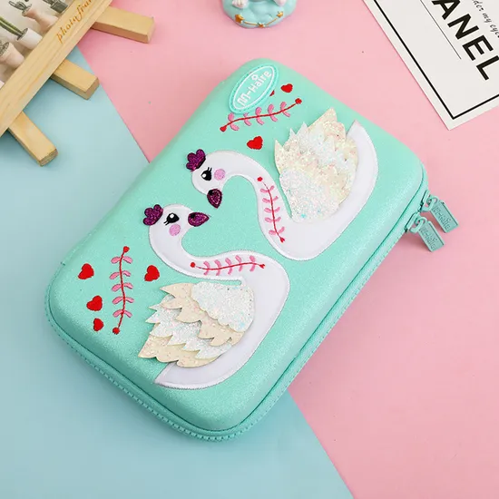 Children Pencil Case 3D Stationery Box Cartoon Transparent Pencil Pouch