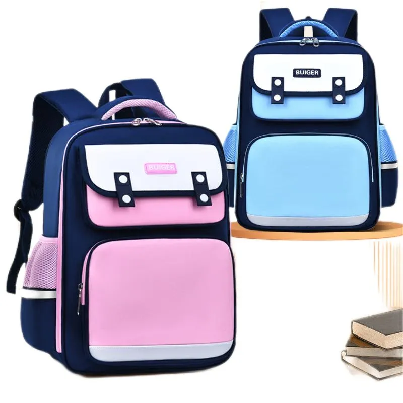 New Children&prime;s Backpack Wholesale Reduced Load Spine and Waist Protection Elementary School Students Backpack