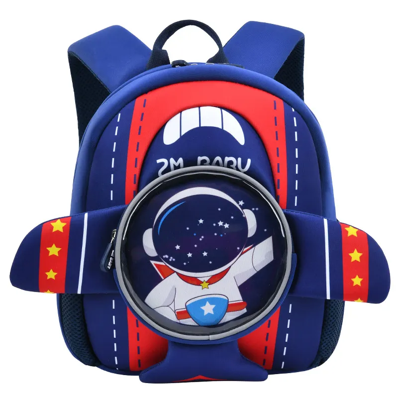 New Kindergarten Backpack Male Cartoon Cute 3D Preschool Lightweight Children&prime;s Shoulder Mini Backpack