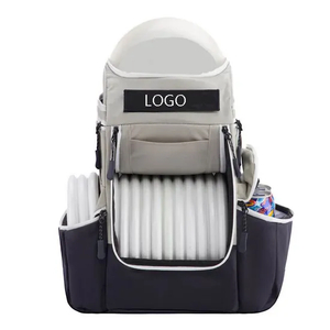 High Quality Custom Logo Expandable Frisbee Disc Golf Bag Large Size Disc Golf Backpack
