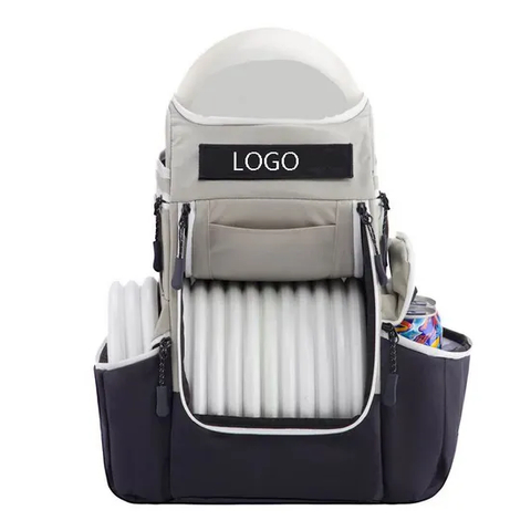 High Quality Custom Logo Expandable Frisbee Disc Golf Bag Large Size Disc Golf Backpack