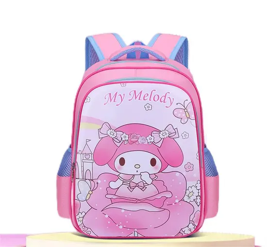 Schoolbag for Elementary School Students Cute Girls Children′s Waterproof Large Capacity Backpack