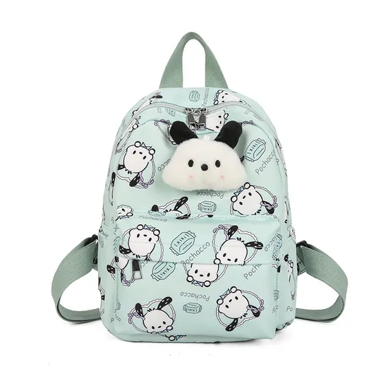 New Children Cartoon Exquisite Doll School Backpack with Large Capacity Nylon Printing Creative Backpack
