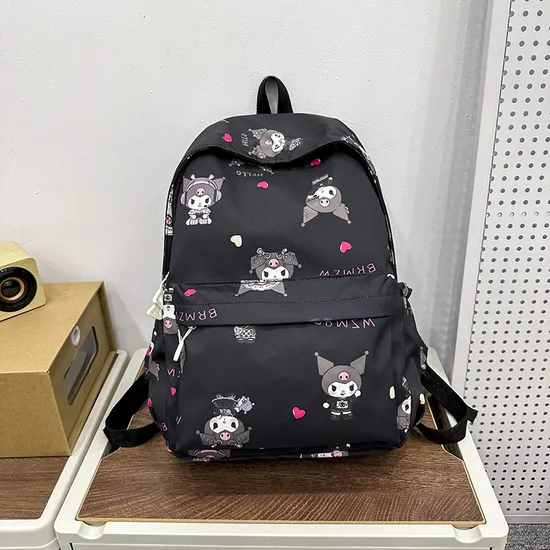 New Cute Backpack Lightweight and Large Capacity Girl Cartoon Nylon Backpack