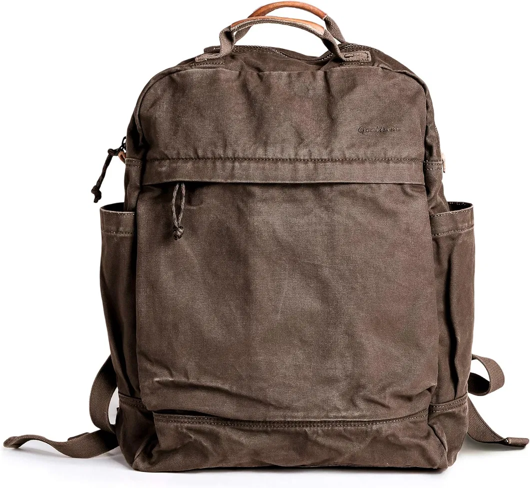 2024 New Retro Durable Canvas Outdoor Sports Travel Hiking Backpack