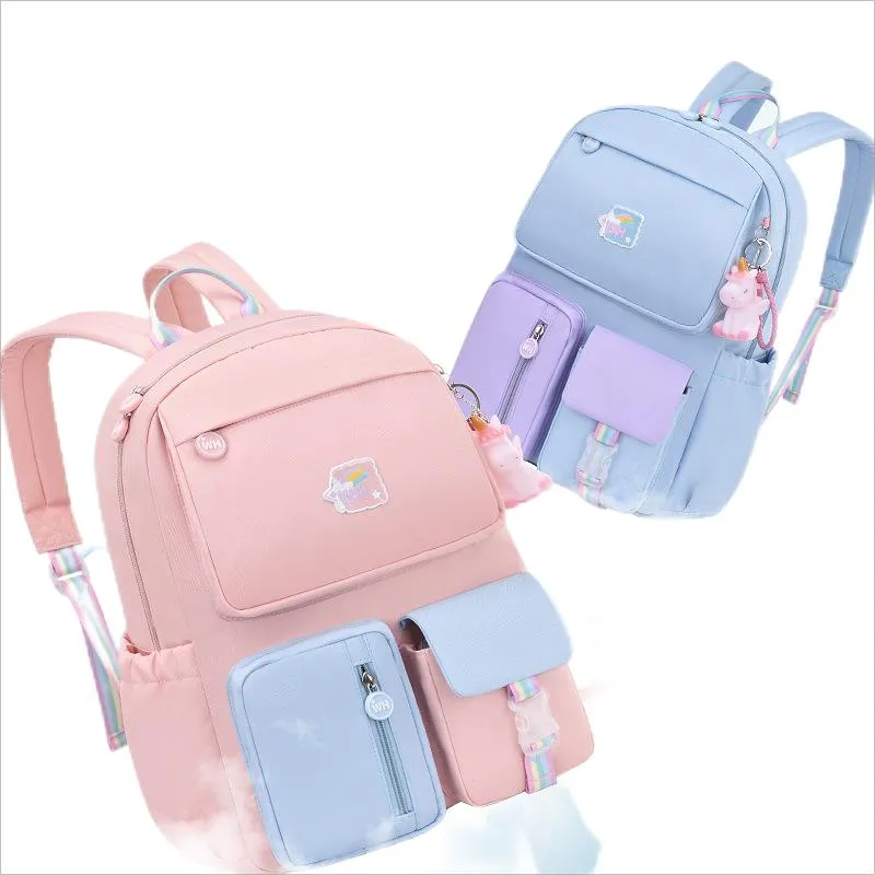 2024 New School Bag for Elementary School Girls Super Light Weight Reducing Princess Backpack