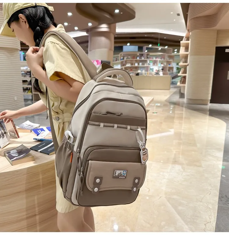 2024 Backpack for Male and Female Students Large Capacity Leisure Travel Backpack