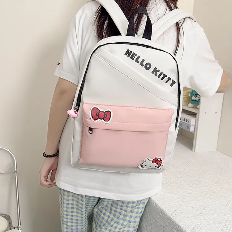 Student Backpack with Large Capacity Lightweight Nylon Backpack New Children&prime;s Backpack