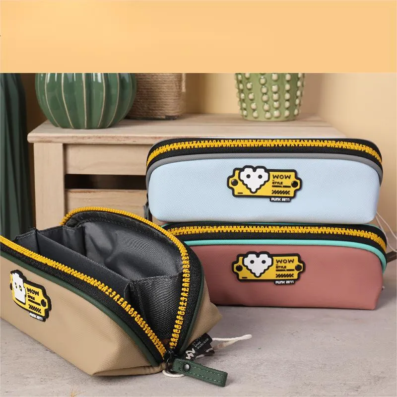 Pen Bag New Punk Stationery Bag Dirt Resistant Stationery Bag Student Pencil Pouch