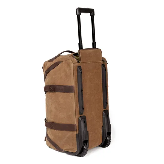 2024 Factory Customized Canvas Weekender Trolley Bag Overnight Bag Canvas Trolley Duffle Bag