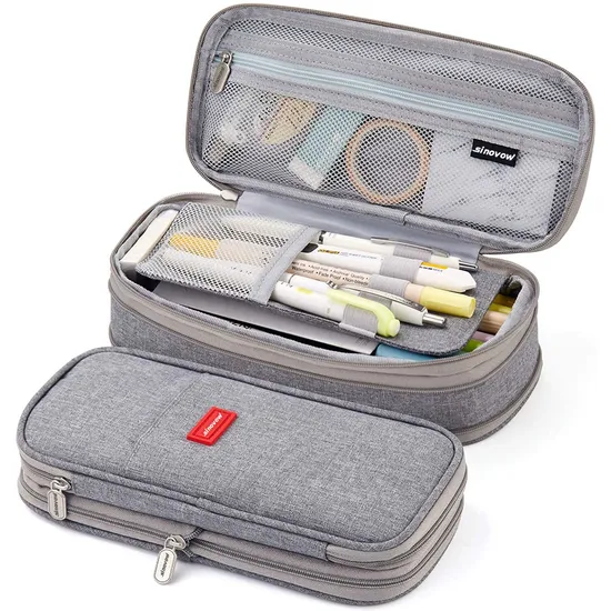 Zipper Stationery Organizer Bag Pencil Case Pen Pouch Bag for School Student
