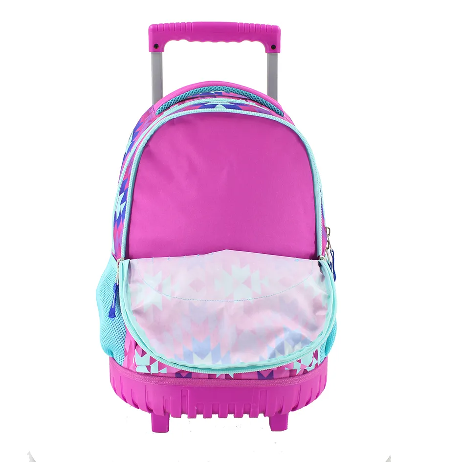 High Quality Fashion Printed Trolley Bag Multicolor Backpack OEM Printed Shopping Trolley Bag for Girls