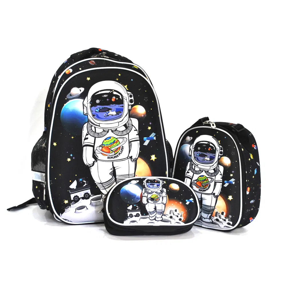 Custom 3PCS School Bag Set Kids Students Cartoon Cute Scolaire School Backpack for Children