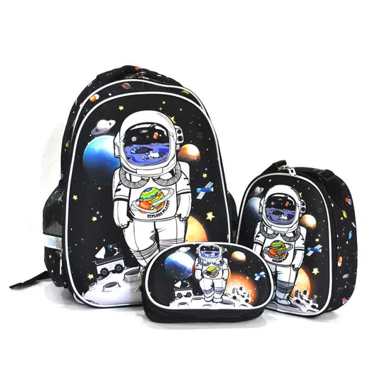 Custom 3PCS School Bag Set Kids Students Cartoon Cute Scolaire School Backpack for Children