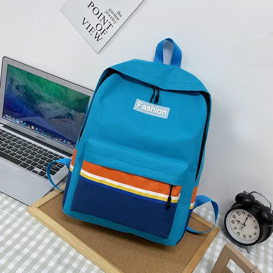 Customized Factory Schoolbag Simple and Versatile Campus Casual Backpack