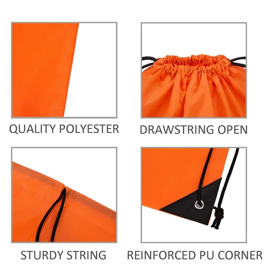 Drawstring Bags Bulk String Backpack Draw String Pack Cinch Bags
