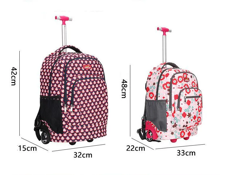Kids School Bag with Wheels for Girls Trolley Luggage Bag for Kids Trolley Bag for Kids School