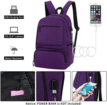 Comfortable Anti Theft Water-Resistant College Business Durable Travel Computer Lightweight Laptop Backpack