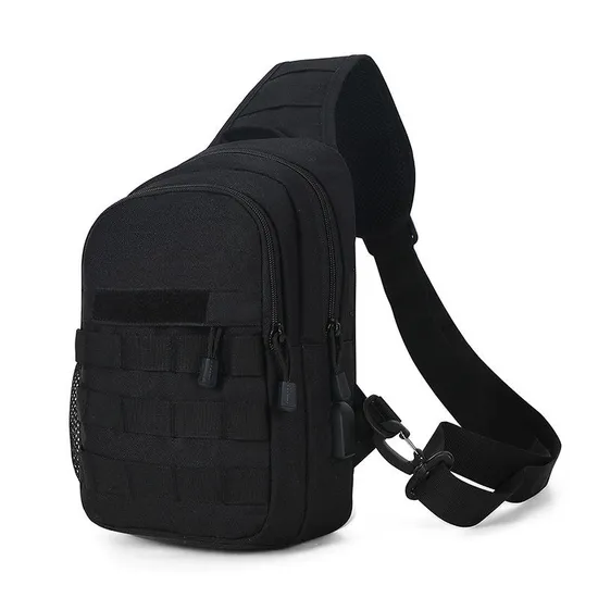 Wholesale Camouflage Messenger Bag Tactical Backpack Fishing Casual Men′s Shoulder Bag