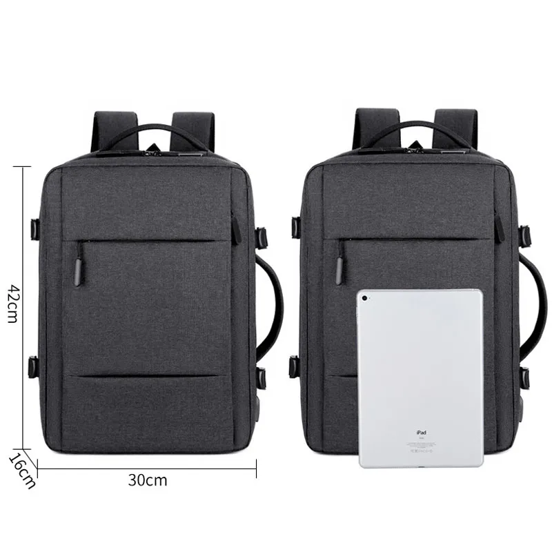 Travel Backpack Large Capacity Expandable USB Charging Anti Theft Smart Business Laptop Bagpack Business Arket Backpack