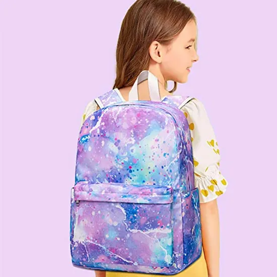 High Fashion Custom Logo Multiple Pockets Waterproof Children Bags Kids School Backpack for Girls Boys