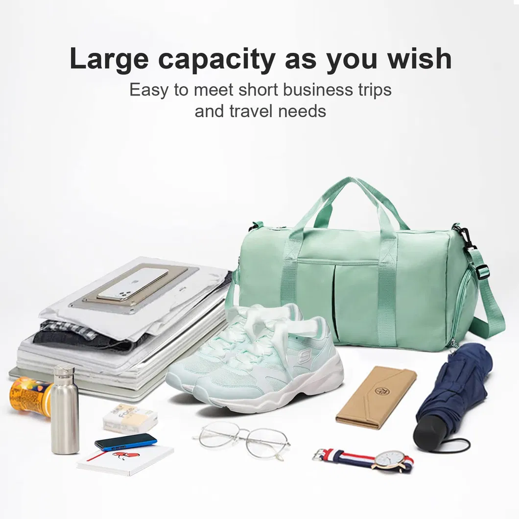 Outdoor Sports Unisex Beauty Luggage Waterproof Large Capacity Duffel Bag with Shoe Compartment Custom Gym Bag