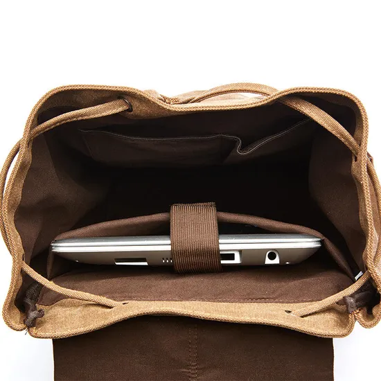 Designer Retro Style Backpacks Durable Canvas Laptop 15 Inch