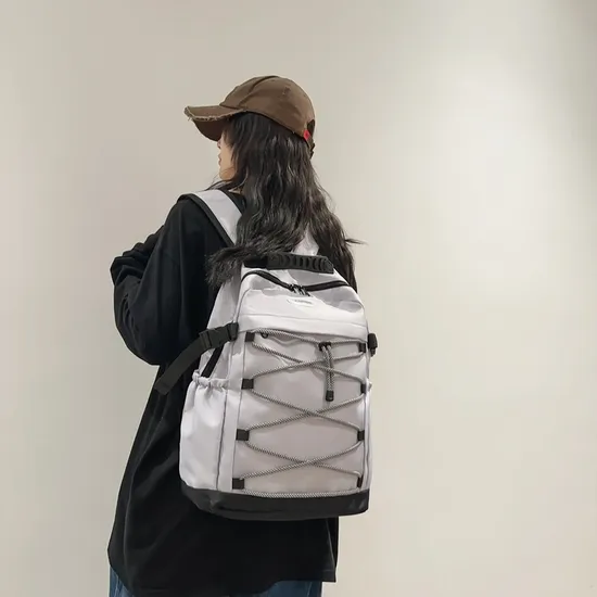 Retro Trendy Large Capacity Backpack Sports Hiking Outdoor Mountaineering Lightweight Travel Backpack