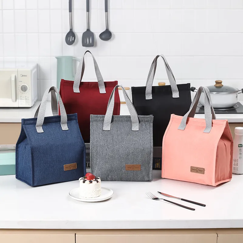 Factory Direct Polyester Material Can Be Customized Logo Convenient Easy to Carry Lunch Bag for School Work Picnic