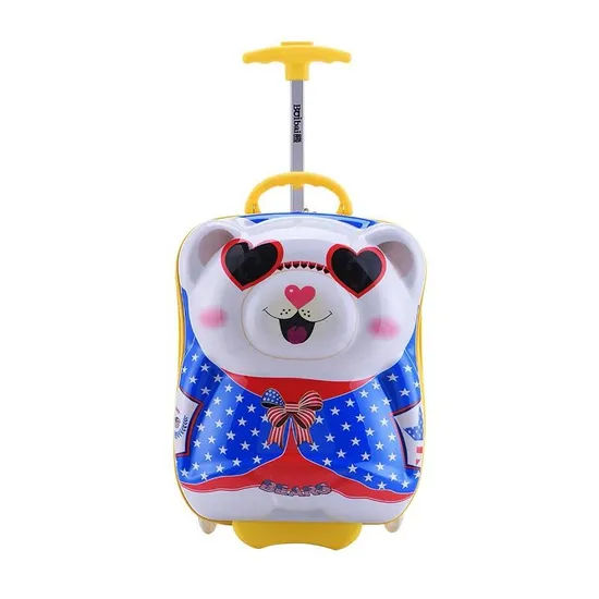 Wholesale 3D Children′s Cartoon Trolley Luggage Bag Baby Suitcase