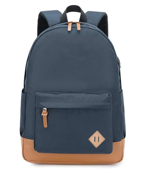 Leisure Classic Style Mochila Waterproof USB Charging Fashion School Backpack Bag for College Girls