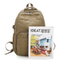 Retro Canvas Outdoor Backpack for Students Simple and Trendy Large Capacity Backpack