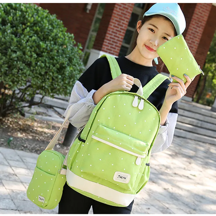 New Design Durable Canvas Wholesale Cheap Soft Kids School Bag Set