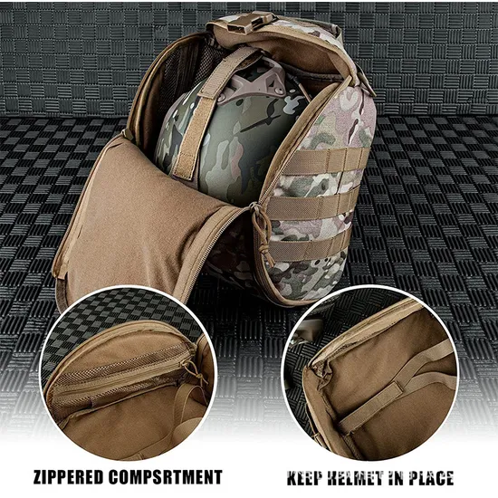 Factory Outdoor Tactical Helmet Bag Gas Mask Storage Camouflage Bag