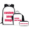 Black African Boy Designs 3PCS Backpag American Art Children Mochilas Schoolbag and Lunch Bag Set for Kids Backpack School Bags
