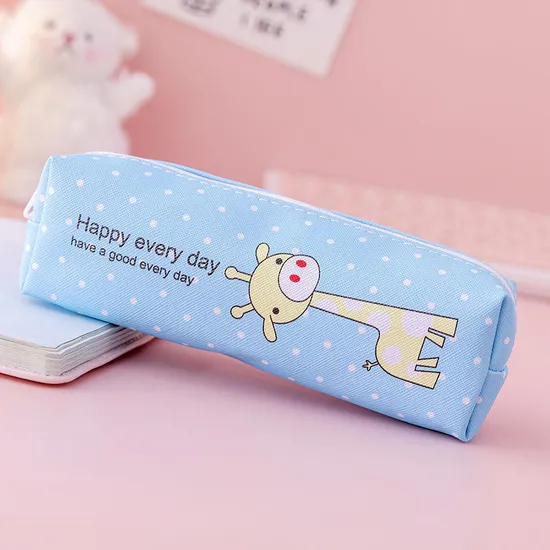 High Quality Polyester Fabric Cute Pencil Case Stationery Case for Kids