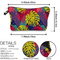Fashion Retro Leaf Design Girls Pencil Pouch Travel Cosmetic Makeup Bag Custom