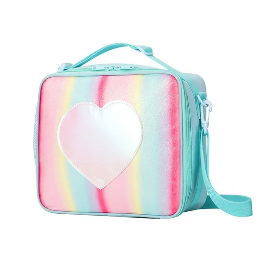 Holographic Cupcake Sweet Print Lunch Bag with Handle for Student