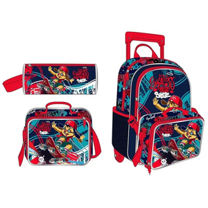 Custom Fashion Mochila Infantil Children Student Backpack High Quality Kids School Bag Set Trolley School Bag