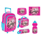 Custom 5 PCS Set Waterproof Backpack Girl Daily Fashion Kids Character School Trolley Bags