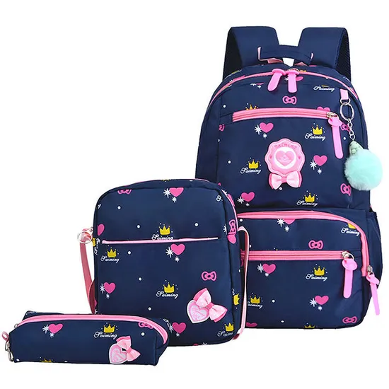 Children Travel Backpack Student Book Bag Set School Bags
