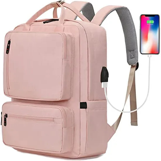 Wholesale Durable Travel Work School College Bookbags Anti Theft Rucksack USB Laptop Students Backpack Men Women